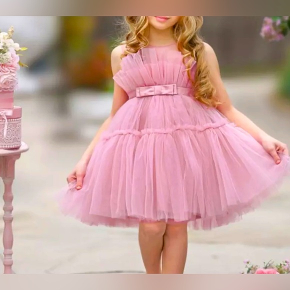 Girl wedding flower girl birthday party Christmas gift princess dress - Picture 1 of 11